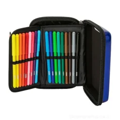 Maxi astuccio completo con guscio rigido Comix Blu