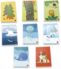 Maxi quaderno Animaliamo quadretti 5 mm formato A4 (fantasie assortite)