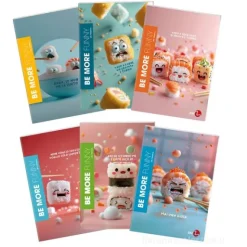 Maxi quaderno formato A4 fogli a righe 1R 100 grammi Sushi (fantasie assortite)