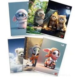 Maxi quaderno formato A4 fogli a righe A 80 grammi Cute (fantasie assortite)