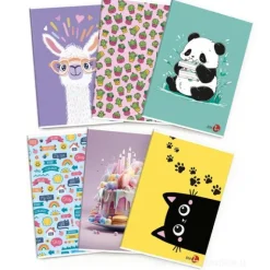 Maxi quaderno formato A4 fogli a quadretti 5 mm 80 grammi Mix 2 (fantasie assortite)