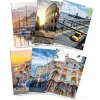 Maxi quaderno formato A4 fogli a righe 1R 80 grammi Città (fantasie assortite)