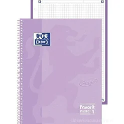 Maxi quaderno spiralato a quadri 5 mm Oxford Pastel1