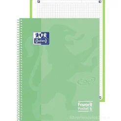 Maxi quaderno spiralato a quadri 5 mm Oxford Pastel1