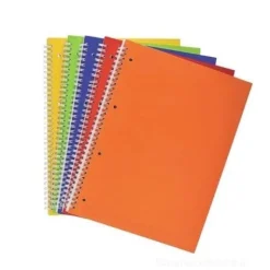 Maxi quaderno spiralato 80 fogli forati a righe 1R formato A4 (colori assortiti)