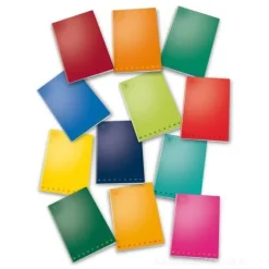 Mini quaderno cm 12x17 quadretti 5 mm Monocromo (colori assortiti)