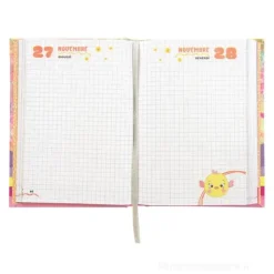 Mofu Mofu 2025-2026. Diario scuola giornaliero 12 mesi. Orso