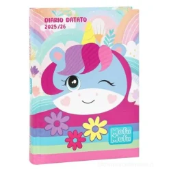 Mofu Mofu 2025-2026. Diario scuola giornaliero 12 mesi. Unicorno