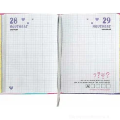 Mofu Mofu 2024-2025. Diario scuola giornaliero 12 mesi. Unicorn