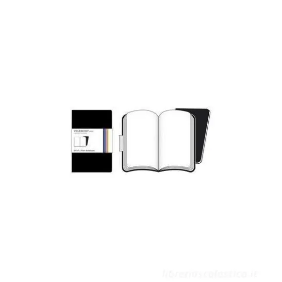 Moleskine extra small. Set 2 taccuini Volant a pagine bianche copertina nera