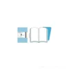 Moleskine extra small. Set 2 taccuini Volant a pagine bianche copertina turchese
