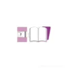 Moleskine large. Set 2 taccuini Volant a pagine bianche copertina rosa