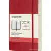 Moleskine 12 mesi - Agenda giornaliera rosso - Pocket copertina morbida 2020