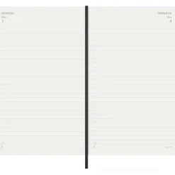 Moleskine 12 mesi - Agenda giornaliera nero - Large copertina morbida 2026