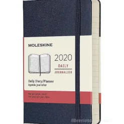 Moleskine 12 mesi - Agenda giornaliera blu - Pocket copertina rigida 2020