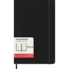 Moleskine 18 mesi - Agenda giornaliera nera - Large copertina rigida 2023-2024