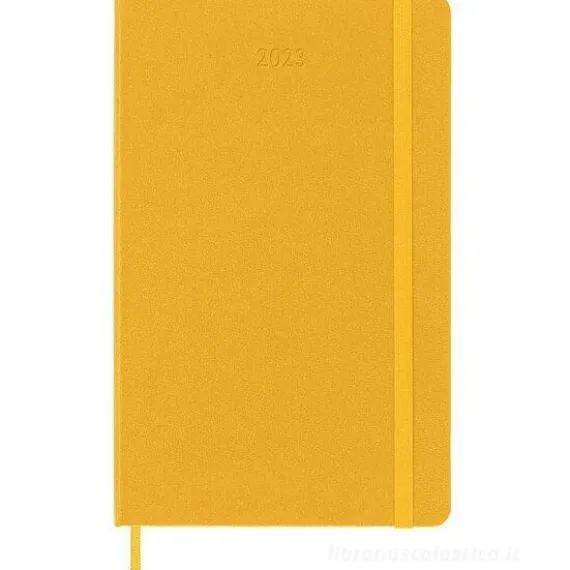 Moleskine 12 mesi - Agenda giornaliera arancione - Large copertina rigida 2023