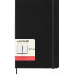 Moleskine 18 mesi - Agenda giornaliera nero - Large copertina rigida 2025-2026