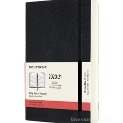Moleskine 18 mesi - Agenda giornaliera nera - Large copertina morbida 2020-2021