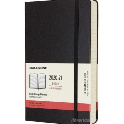 Moleskine 18 mesi - Agenda giornaliera nera - Large copertina rigida 2020-2021