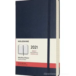Moleskine 12 mesi - Agenda giornaliera blu zaffiro - Large copertina rigida 2021
