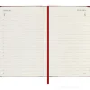 Moleskine 12 mesi - Agenda giornaliera rosso scarlatto - Pocket copertina rigida 2024