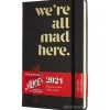Moleskine 12 mesi - Agenda giornaliera Limited Edition Alice in Wonderland nero - Large copertina rigida 2021