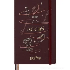 Moleskine 12 mesi - Agenda giornaliera Limited Edition Incantesimi Harry Potter Accio - Large copertina rigida fosforescente 2025