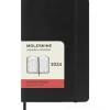 Moleskine 12 mesi - Agenda giornaliera nero - Pocket copertina morbida 2024