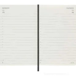 Moleskine 12 mesi - Agenda giornaliera nero - Pocket copertina morbida 2024