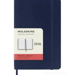 Moleskine 12 mesi - Agenda giornaliera blu zaffiro - Pocket copertina morbida 2026