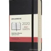Moleskine 12 mesi - Agenda giornaliera nero - Pocket copertina rigida 2020