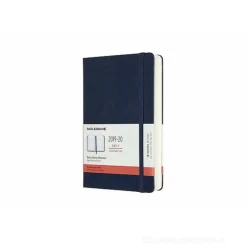Moleskine 18 mesi - Agenda giornaliera blu - Large copertina rigida 2019-2020