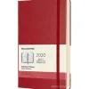 Moleskine 12 mesi - Agenda giornaliera rosso - Large copertina rigida 2020