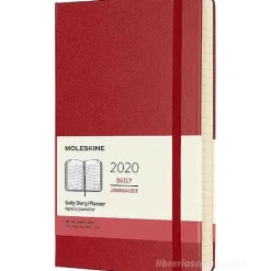 Moleskine 12 mesi - Agenda giornaliera rosso - Large copertina rigida 2020