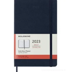 Moleskine 12 mesi - Agenda giornaliera blu zaffiro - Large copertina rigida 2023