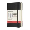 Moleskine 12 mesi - Agenda giornaliera nero - Pocket copertina rigida 2022