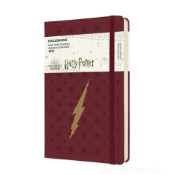 Moleskine 12 mesi - Agenda giornaliera Limited Edition Harry Potter bordeaux - Large copertina rigida 2022