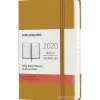 Moleskine 12 mesi - Agenda giornaliera giallo - Pocket copertina rigida 2020