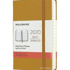 Moleskine 12 mesi - Agenda giornaliera giallo - Pocket copertina rigida 2020
