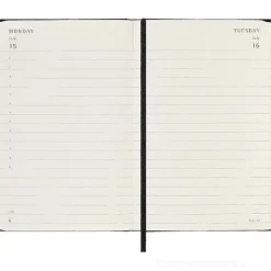 Moleskine 12 mesi - Agenda giornaliera nero - Pocket copertina rigida 2024