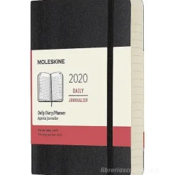 Moleskine 12 mesi - Agenda giornaliera nero - Pocket copertina morbida 2020
