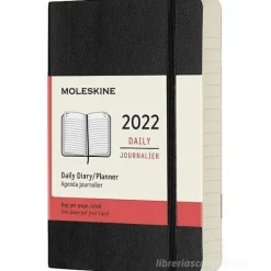 Moleskine 12 mesi - Agenda giornaliera nero - Pocket copertina morbida 2022
