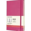 Moleskine 12 mesi - Agenda giornaliera rosa bouganvillea - Large copertina rigida 2022
