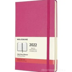 Moleskine 12 mesi - Agenda giornaliera rosa bouganvillea - Large copertina rigida 2022