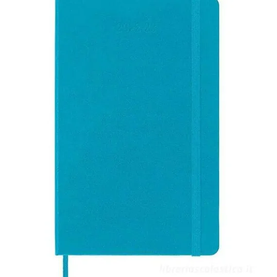 Moleskine 18 mesi - Agenda giornaliera blu manganese - Large copertina rigida 2022-2023