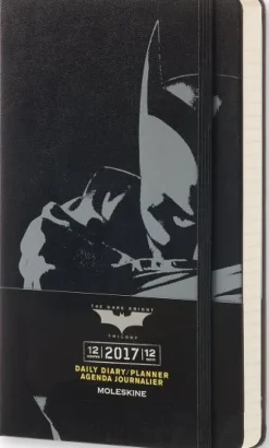 Moleskine 12 mesi - Agenda giornaliera Batman - Large 2017