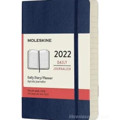 Moleskine 12 mesi - Agenda giornaliera blu zaffiro - Pocket copertina morbida 2022