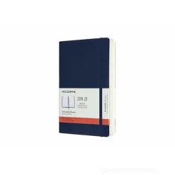 Moleskine 18 mesi - Agenda giornaliera blu - Large copertina morbida 2019-2020