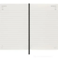 Moleskine 12 mesi - Agenda giornaliera nero - Pocket copertina morbida 2026